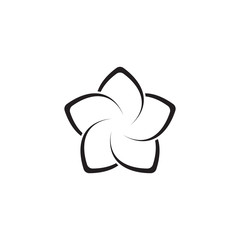 sakura flower icon logo vector