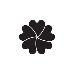 sakura flower icon logo vector