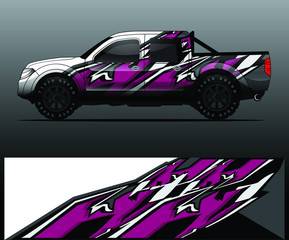 truck decal graphic wrap vector, abstract background