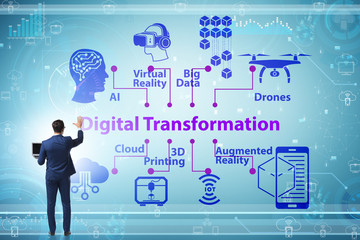 Digital transformation and digitalization technology concept