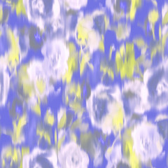 Watercolor floral seamless pattern. Elegant pastel color blurred abstract roses. Botanical ornament in trendy style. Floral in bloom. Backdrop for cloth, dress, fabric, textile, texture or wrapping,