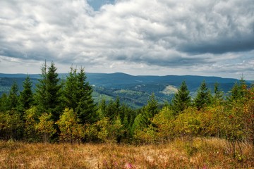 Aussicht vom Kickelhahn im Thüringer Wald Deutschland
