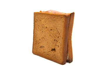 sandwiches with ham isolated