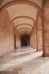 Walking between columns to the past