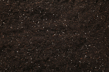 Brown soil texture background with copy space