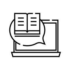Learning line icon, concept sign, outline vector illustration, linear symbol.