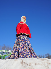 Big doll - symbol of Pancakes week, scarecrow for burning as symbol of winter end and spring coming.