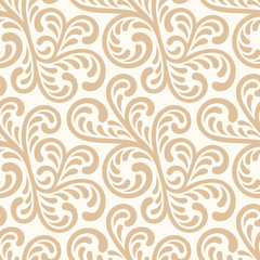 Seamless abstract floral pattern. Stylish abstract vector illustration