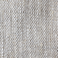 Macro of grey natural linen textile background. Square. For text or design