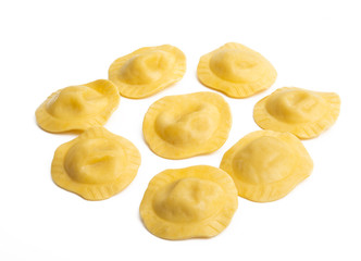 italian ravioli isolated