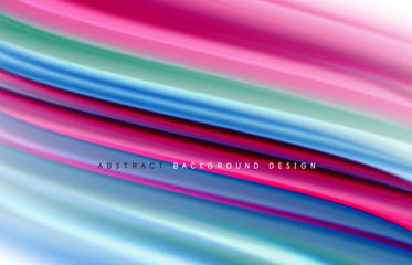 Abstract background - fluid color gradient waves, with dynamic motion line effect. Vector Illustration For Wallpaper, Banner, Background, Card, Book Illustration, landing page