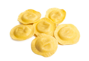 italian ravioli isolated