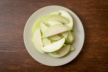 fresh guava fruits sliced