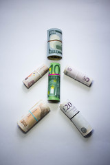 paper money and iron money