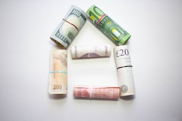 paper money and iron money