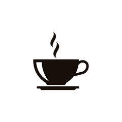 Cup of coffee icon. Vector illustration. Flat design.