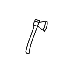 Axe icon. Vector illustration. Line style.	