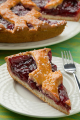  Fresh baked Limburg cherry vlaai