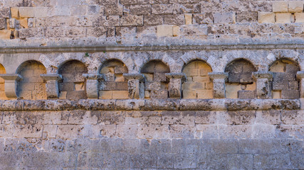 Deatil of Medieval Castle in Bari