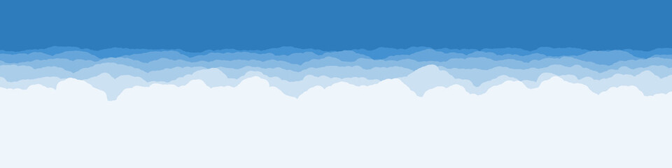 Abstract Color Clouds Sky Generative Art background illustration