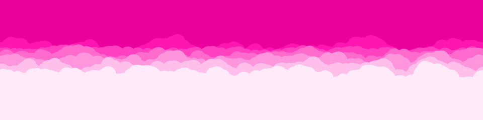 Abstract Color Clouds Sky Generative Art background illustration