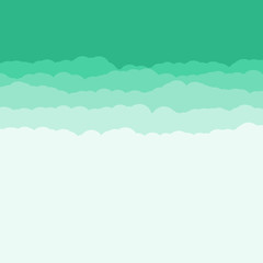 Abstract Color Clouds Sky Generative Art background illustration