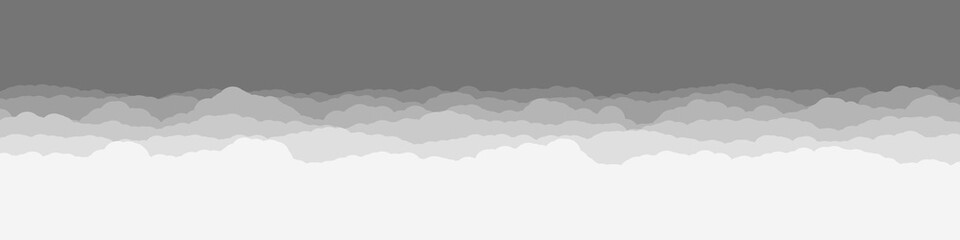 Abstract Color Clouds Sky Generative Art background illustration