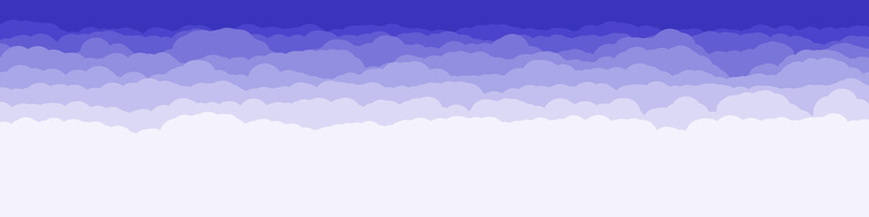 Abstract Color Clouds Sky Generative Art background illustration