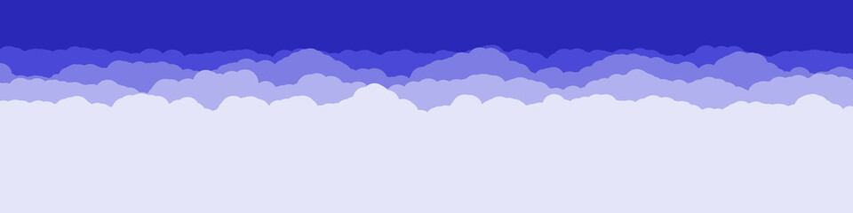 Abstract Color Clouds Sky Generative Art background illustration