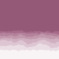 Abstract Color Clouds Sky Generative Art background illustration