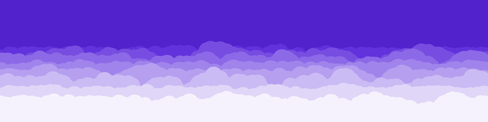 Abstract Color Clouds Sky Generative Art background illustration