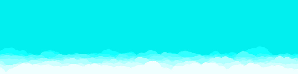 Abstract Color Clouds Sky Generative Art background illustration