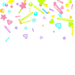 Sprinkles grainy. Cupcake dessert bakery confetti