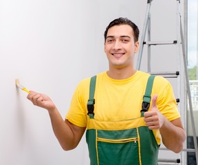 Construction worker working at the site