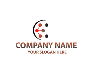 Simple vector company logo design