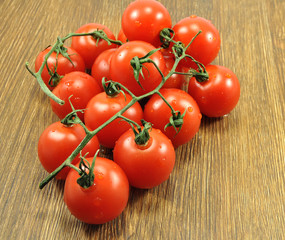 Beautiful tomatoes on a white background