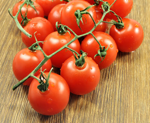 Beautiful tomatoes on a white background