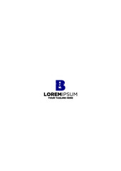 Obraz premium Letter B Lighthouse Logo