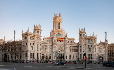 Fototapeta na wymiar Communication palace in Madrid