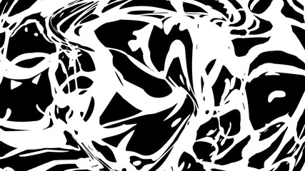 Fototapeta premium 3D rendering of an abstract strict futuristic and stylish black and white composition