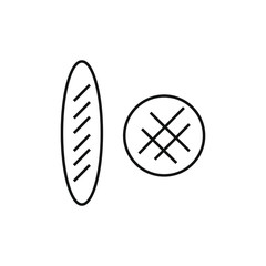 vector icon, bread white background
