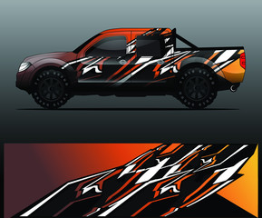 truck decal graphic wrap vector, abstract background