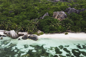 Aerial view of beautiful tropical coast