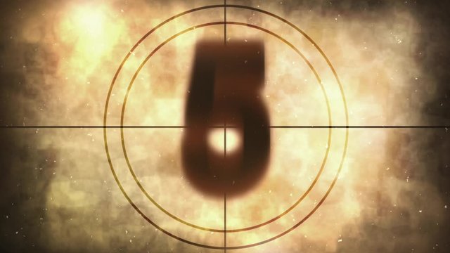 Film Countdown Leader Sepia