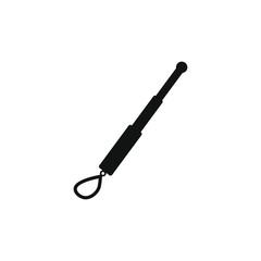 vector icon, police baton white background