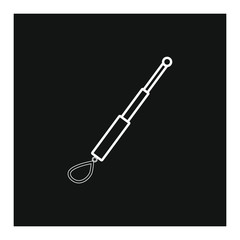 vector icon, police baton white background