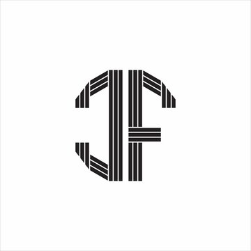 recommend clip art: CF Logo monogram outline style linked isolated on white background