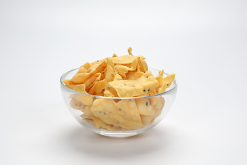 Keropok Tauhu tofu flower sugar chips with blackseed