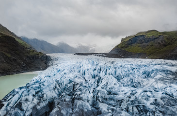Vatnajokull National Park, one of three national parks in Iceland, the area include Vatnajokull glacier, Skaftafell and Jokulsargljufur