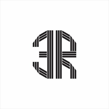 recommend clip art: ER Logo monogram outline style linked isolated on white background